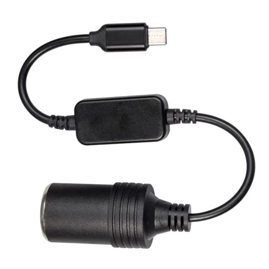 POWERMASTER PM-24759 TYPE-C 5 VOLT TO 12 VOLT ÇAKMAK FİŞ ÇEVİRİCİ resmi
