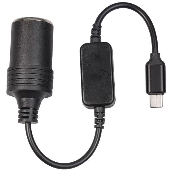 POWERMASTER PM-24759 TYPE-C 5 VOLT TO 12 VOLT ÇAKMAK FİŞ ÇEVİRİCİ resmi