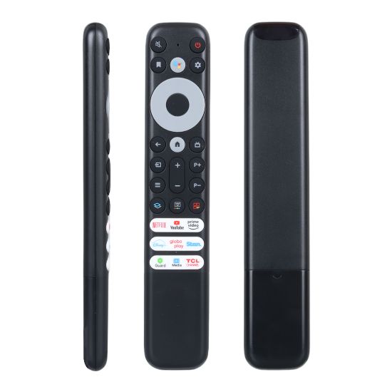 HUAYU KL TCL BT-C02  NETFLIX-YOUTUBE-PRIME VIDEO-DISNEY+ TUŞLU SES KOMUTLU LCD LED TV KUMANDA resmi