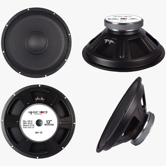 MAGİCVOİCE MV-12 MAX 600W / RMS 300 WATT 12  WOOFER YEDEK HOPARLÖR resmi