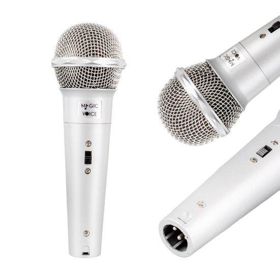 MAGICVOICE MV-4676 DİNAMİK GRİ KABLOLU EL MİKROFONU resmi