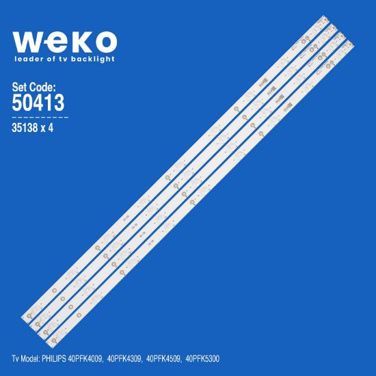 WKSET-5413 35138X4 GJ-DLEDII P5-400-D409-V7 4 ADET LED BAR resmi