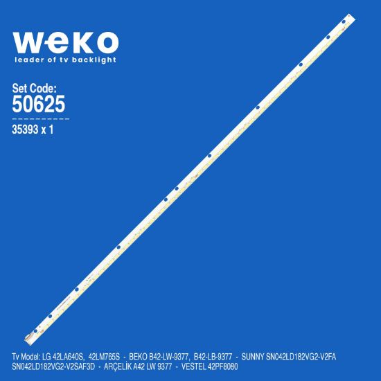 WKSET-5625 35393X1 42 V13 EDGE REV1.0 2  1 ADET LED BAR (60LED) resmi