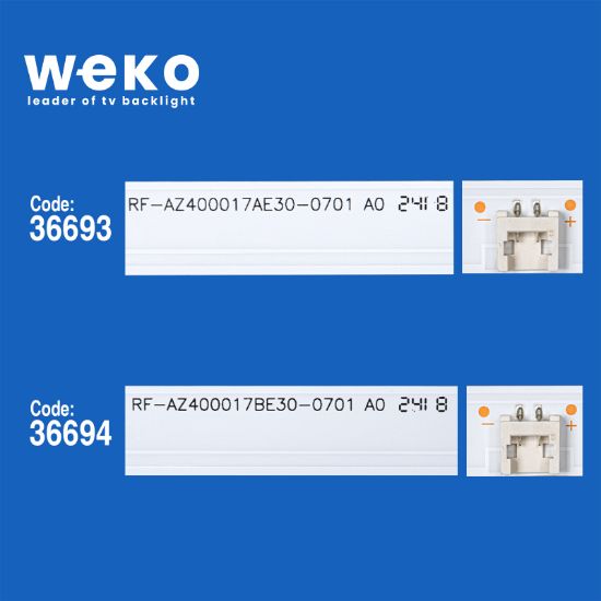 WKSET-5778 36693X1 36694X2 RF-AZ400017AE30-0601 0701 A0  3 ADET LED BAR resmi