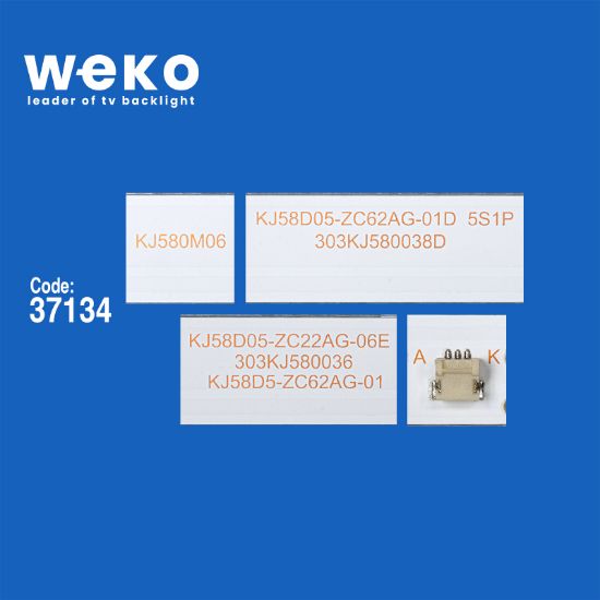 WKSET-6406 37134X10 KJ58D05-ZC22AG-06E 303KJ580036E  10 ADET LED BAR resmi