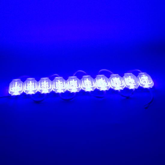 POWERMASTER 12V 0.6W MAVİ 2835 65X25 MM IP65 120LM 160 DERECE MODÜL LED resmi