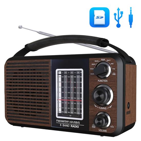 MAGİCVOİCE USR11 PORTATİF RADYO FM-USB-SD/MMC-AUX (88-108 FM FREKANS ARALIĞI) resmi