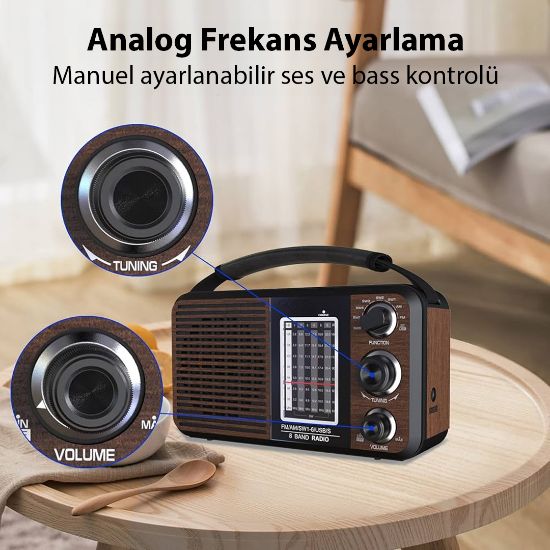 MAGİCVOİCE USR11 PORTATİF RADYO FM-USB-SD/MMC-AUX (88-108 FM FREKANS ARALIĞI) resmi