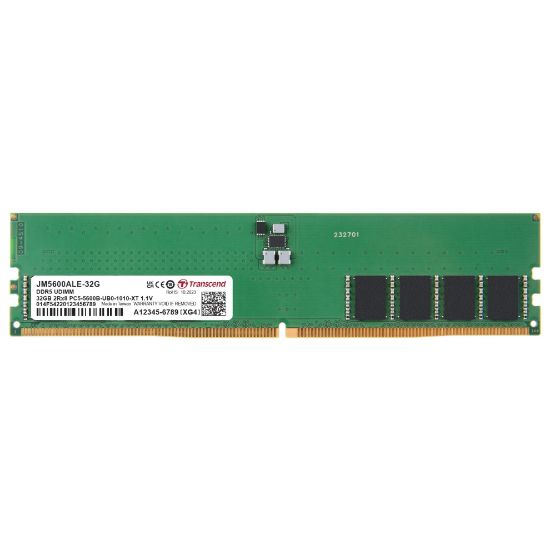 Transcend 32GB(1x32GB) 5600Mhz UDIMM DDR5 CL46 Ram (JM5600ALE-32G) resmi