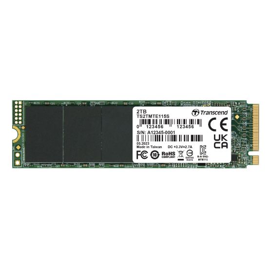 Transcend 115S 2TB 3200/1900MB/s NVMe M.2 SSD Disk (TS2TMTE115S) resmi