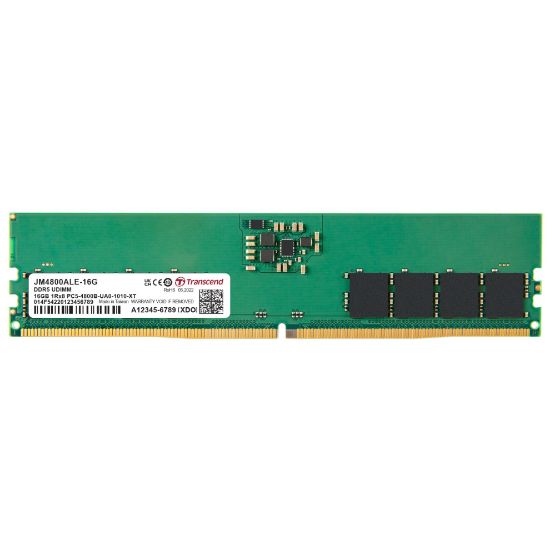 Transcend 16GB(1x16GB) 4800Mhz UDIMM DDR5 CL40 Ram (JM4800ALE-16G) resmi