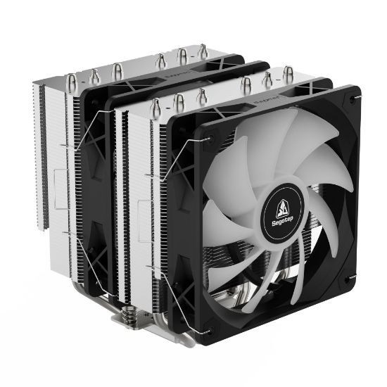 SEGOTEP FZ6 Pro Siyah 2x120mm ARGB Hava Soğutucu resmi