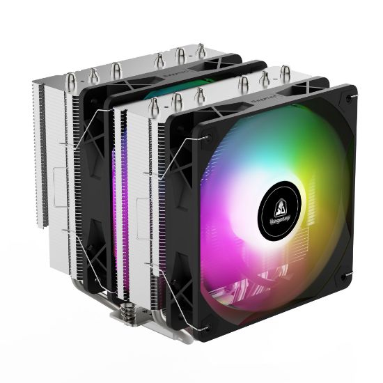 SEGOTEP FZ6 Pro Siyah 2x120mm ARGB Hava Soğutucu resmi