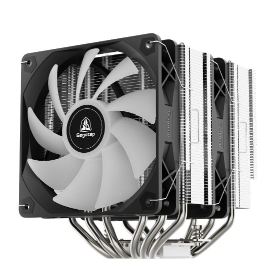 SEGOTEP FZ6 Pro Siyah 2x120mm ARGB Hava Soğutucu resmi