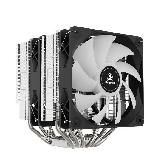 SEGOTEP FZ6 Pro Siyah 2x120mm ARGB Hava Soğutucu resmi