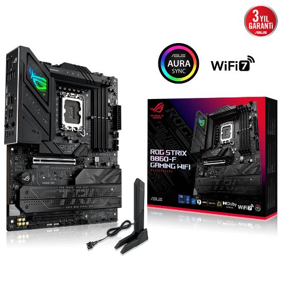 ASUS ROG STRIX B860-F GAMING WIFI SOKET 1851 ANAKART resmi