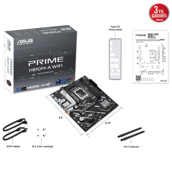 ASUS PRIME H810M-A WIFI SOKET 1851 ANAKART resmi