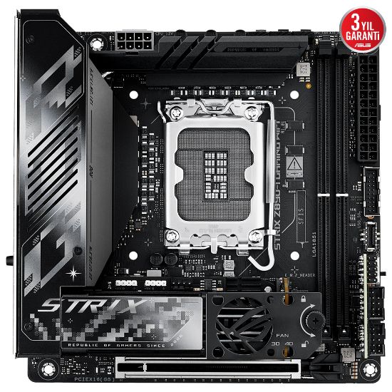 ASUS ROG STRIX Z890-I GAMING WIFI DDR5 2XM2 USB3.2 RGB LAN MINI ITX resmi