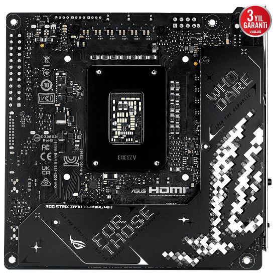 ASUS ROG STRIX Z890-I GAMING WIFI DDR5 2XM2 USB3.2 RGB LAN MINI ITX resmi