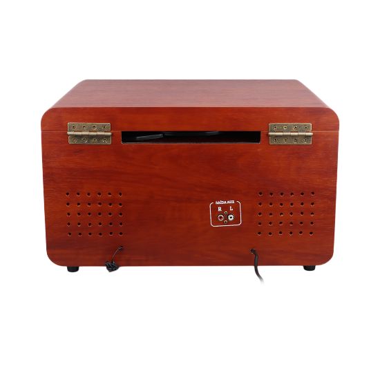 MAGICVOICE F29 RETRO VİNTAGE ÇANTA PİKAP - CD - RADYO - BLUETOOTH - AUX - USB MP3 ÇALAR 420X330X230MM resmi