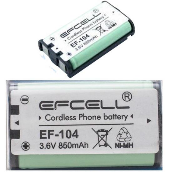 EFCELL EF-104 3.6 VOLT 830 MAH PANASONIC PİL * CFL MP104(HHR-P104) resmi