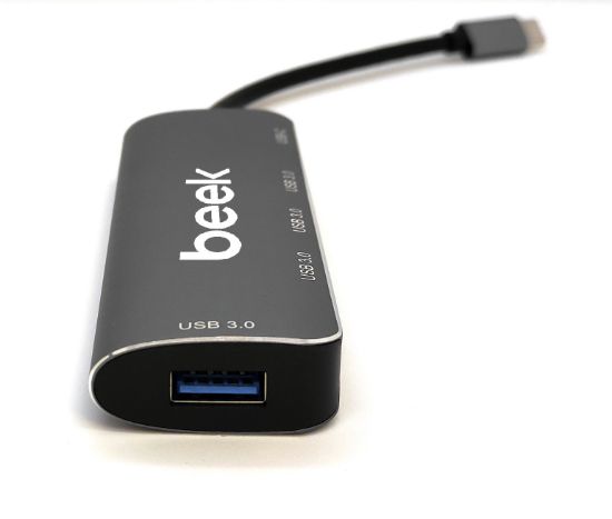 Beek 4 Port USB Tip C Hub + PD BA-USB-HB3C-4A1C resmi