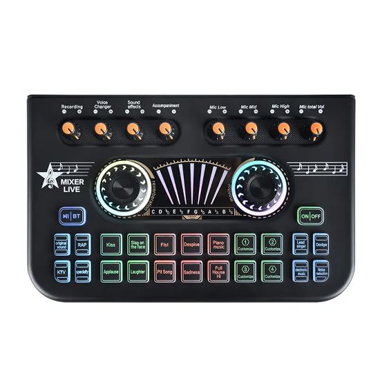 MAGICVOICE JC-X3 PROFESYONEL DİJİTAL MİXER (SİYAH RENK) 210X130X40MM resmi