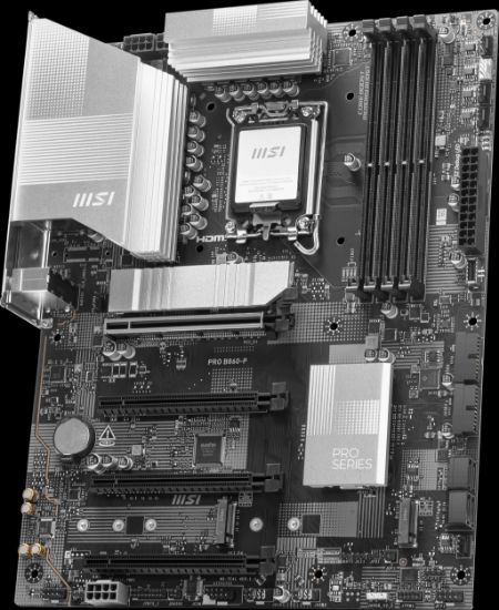 MSI MB PRO B860-P SOKET 1851 DDR5 8600MHZ(OC) 3xM.2 1x TB4 HDMI DISPLAY 5G LAN ATX resmi