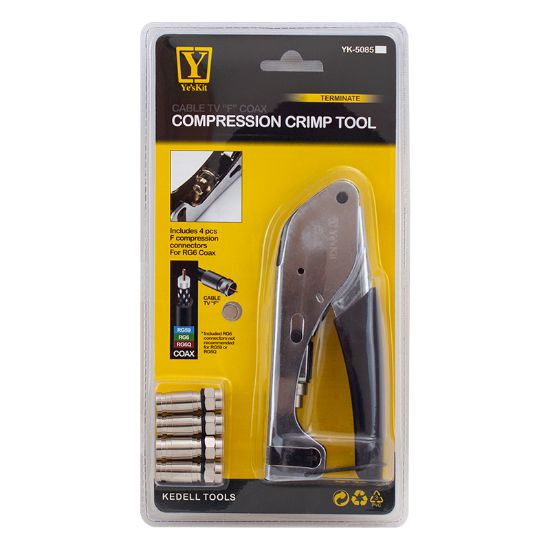 POWERMASTER YK-5085C3 RG59-RG6-DIGITURK F KONNEKTÖR SIKMA PENSESİ resmi