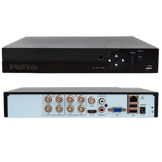 PLATO PL-21064 8 KANAL 6IN1 1080N 5 MP DESTEKLİ DVR KAYIT CİHAZI (H265) resmi