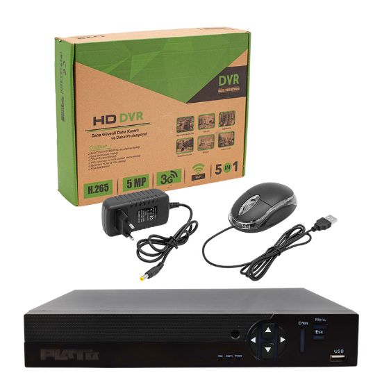 PLATO PL-21064 8 KANAL 6IN1 1080N 5 MP DESTEKLİ DVR KAYIT CİHAZI (H265) resmi