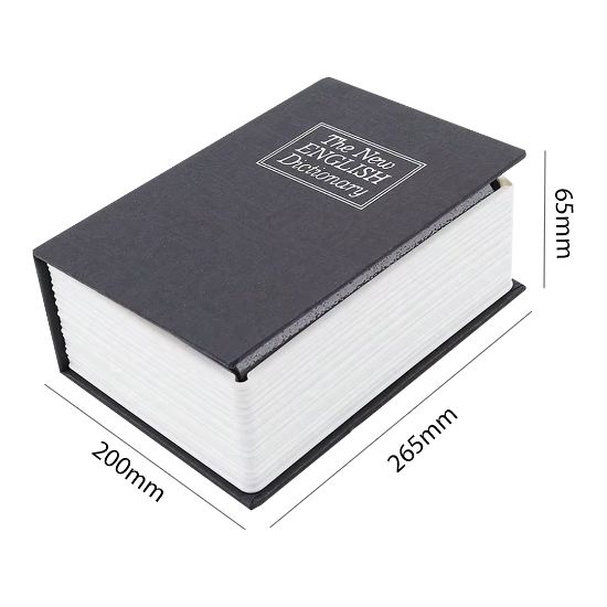 SUNUP SN-26088 KİTAP GÖRÜNÜMLÜ METAL KASA 265X200X65MM resmi