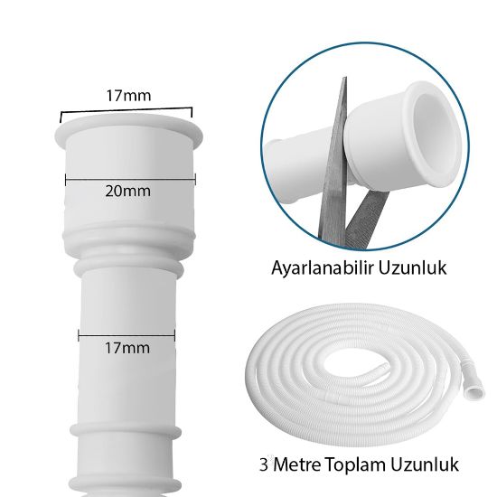 SUNUP SN-26114 3 METRE KLİMA DRENAJ GİDER BORUSU resmi