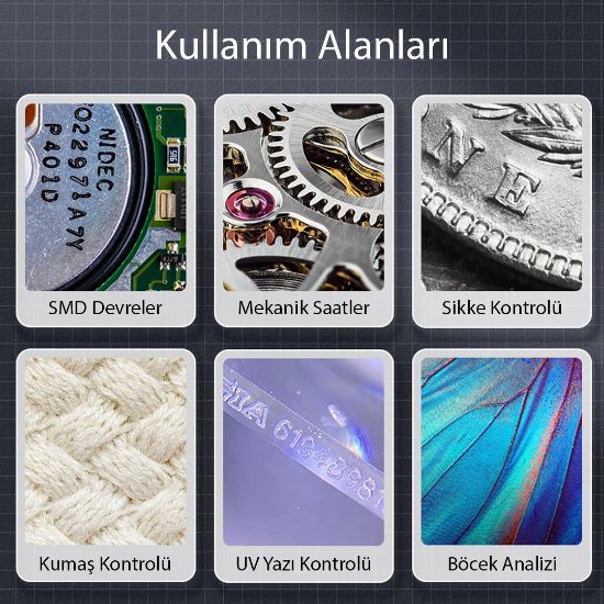POWERMASTER PM-26234 DİJİTAL MACRO KAMERALI PROFESYONEL TAMİRCİ MİKROSKOP 500X BÜYÜTME resmi
