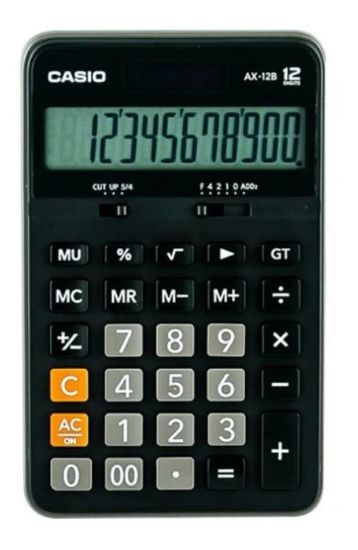 CASIO AX-12B 12 HANE MASAÜSTÜ HESAP MAKİNESİ resmi