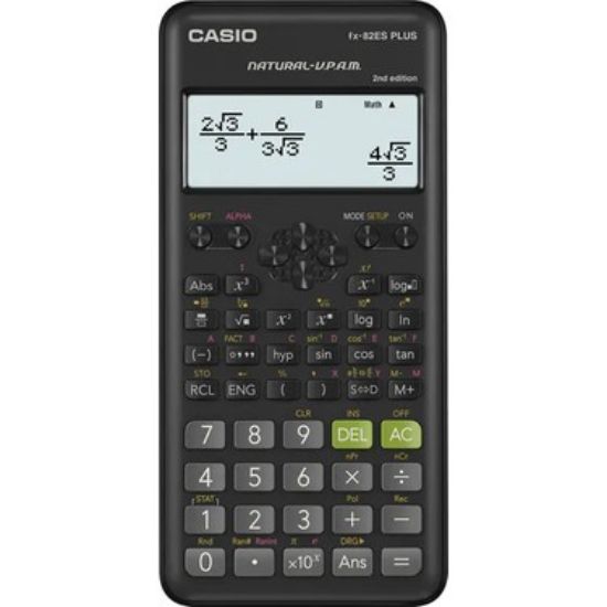 CASIO FX-82ES PLUS SİYAH BİLİMSEL FONKSİYONLU HESAP MAKİNESİ resmi