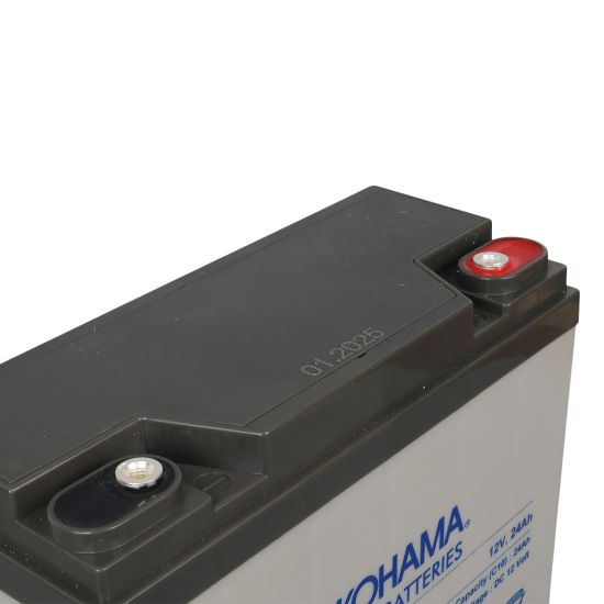 YOKOHAMA YH-1224 12 VOLT - 24 AMPER ELEKTRİKLİ BİSİKLET AKÜSÜ (180 X 76 X 167 MM) resmi