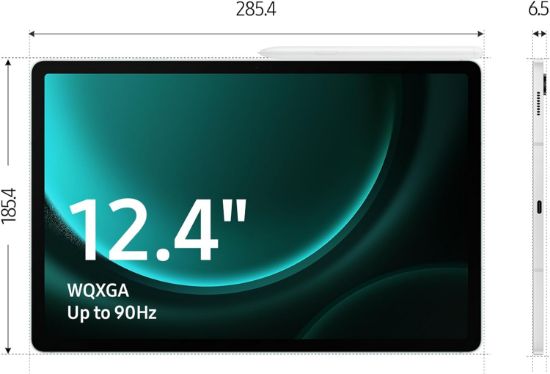SAMSUNG TAB S9 FE+ X610 128GB 12.4" LAVENDER TABLET resmi