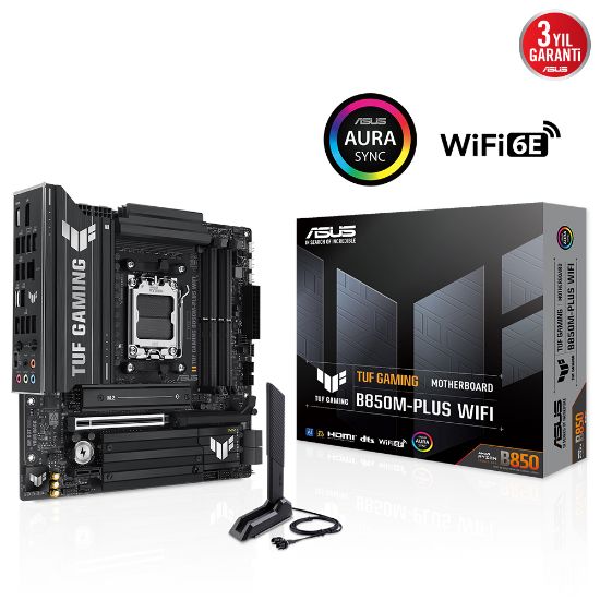 ASUS TUF GAMING B850M-PLUS WIFI AMD  ANAKART resmi