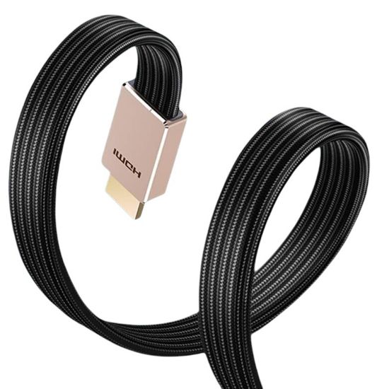 PHILIPS SWV8100/93 1 METRE 4K 60 HZ YASSI ÖRGÜLÜ HDMI KABLO resmi