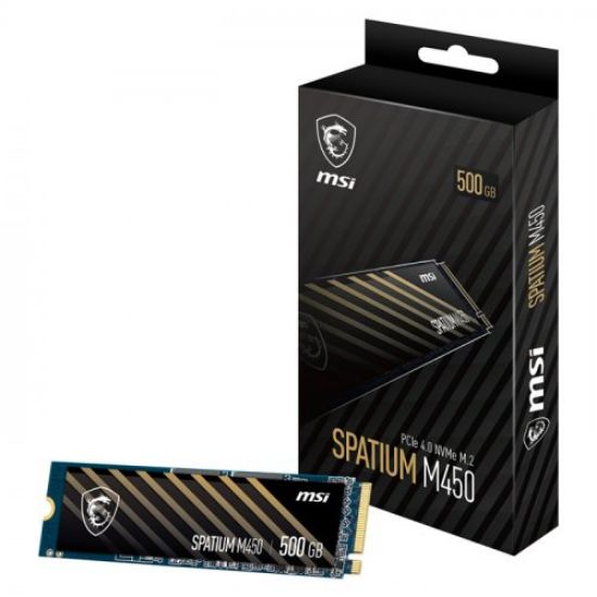 MSI SPATIUM M450 NVME M.2 500GB 3600/2300MB/s SSD  resmi