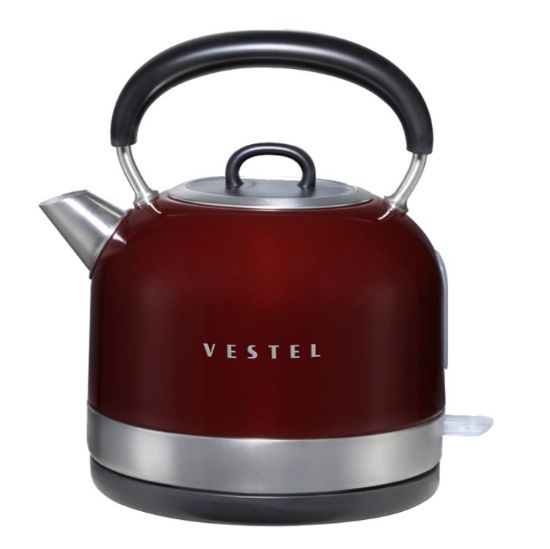 VESTEL RETRO BORDO 2200 W 1.7 LT CELIK KETTLE resmi