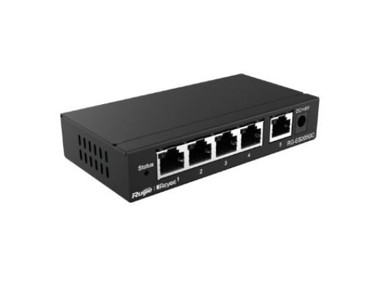 RUİJİE-REYEE RG-ES205GC 4XGE-1XGE UPLİNK YÖNETİLEBİLİR NETWORK SWİTCH resmi