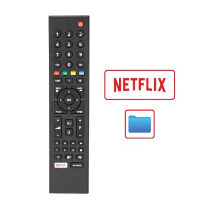 HEY KL ARÇELİK-BEKO NETFLIX-MY MEDIA TUŞLU LCD LED TV GENİŞ KALIP KUMANDA (70120=40024=12341) resmi