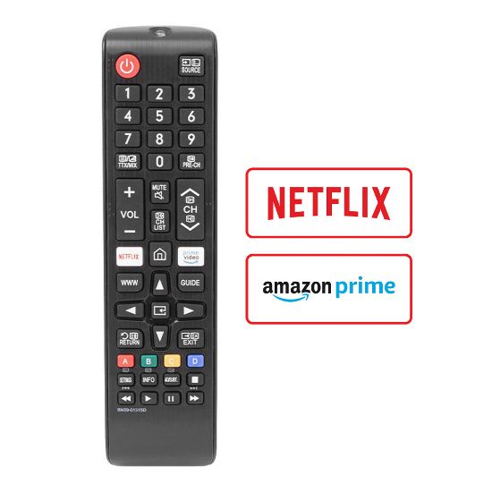 HEY KL SAMSUNG NETFLIX-PRIME VIDEO TUŞLU LCD LED TV KUMANDA (40031=19844) resmi