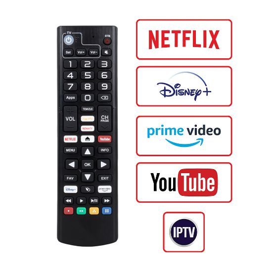 WEKO KR DREAMSTAR ANDROID NETFLIX-YOUTUBE-PRIME VIDEO TUŞLU TV UYUMLU UYDU KUMANDASI resmi