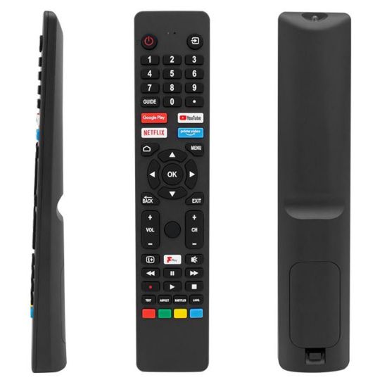 WEKO KL SES KOMUTSUZ JVC RM-C3250 NETFLIX-PRIME VIDEO-GOOGLE PLAY-YOUTUBE TUŞLU LCD LED TV KUMANDA resmi