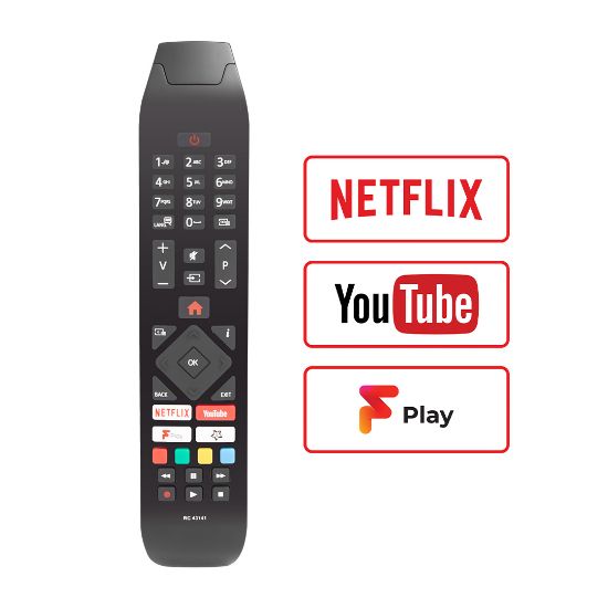 WEKO KL VESTEL RC43141 H0297C NETFLIX-YOUTUBE TUŞLU LCD LED TV KUMANDA resmi