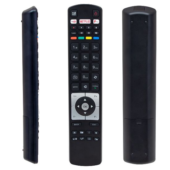 WEKO KL VESTEL RC 5118F BLACK FPLAY NETFLIX-YOUTUBE-PLAY TUŞLU LCD LED TV KUMANDA resmi