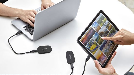 KIOXIA EXCERİA PLUS G2 LXD20K001TG8 1TB 1050/1000MB/s USB 3.2 GEN2 TYPE-C TAŞINABİLİR SSD DİSK resmi